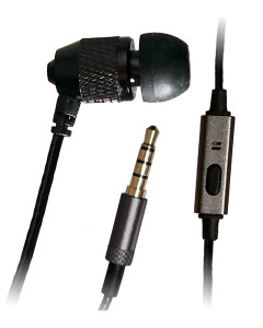 Short Buds + Mic, 22" Armband Length Single Stereo-to-mono Earbud