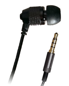 Short Buds, 15" Cord Single Stereo-to-mono Earbud for Clip-on Mp3 Players