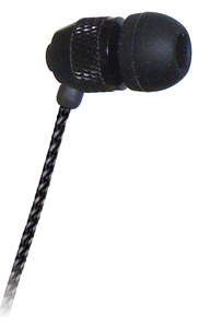 XDU Noise Isolating Earbud (In-Ear) with Fabric-wrapped Cord